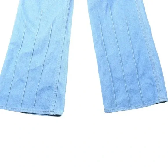 Vintage 70s Big E Levis Barnstormer Bellbottoms Pintuck Flare Denim Jeans22 in